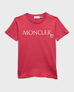 MONCLER ロゴ刺繍 Tシャツ レッド MONCLER レッド Tシャツ 半袖 - メルカリ