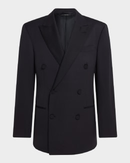 ジャケット TOM FORD SILK AND WOOL TWILL DOUBLE BREASTED JACKET TOM FORD Men's Wool-Silk Velvet Cocktail Jacket | Neiman Marcus