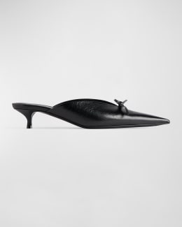 【BALENCIAGA】ナイフボウレザートリムパンプス ◇春パンプス◇【BALENCIAGA】Knife ボウ レザートリム パンプス