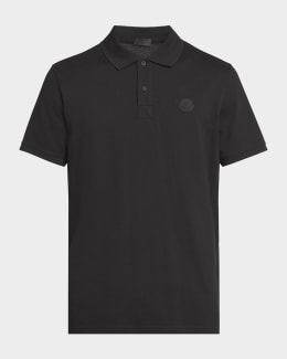 Tシャツ・カットソー VERSACE Black Piquet Polo Shirt Versace Piquet Polo T-shirt In Black | ModeSens