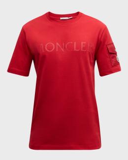 Moncler Men's Chest Logo Graphic T-Shirt | Neiman Marcus