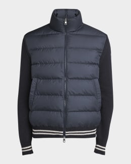 Moncler Men's Montcla Short Down Jacket | Neiman Marcus