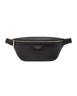 hudson pebbled leather belt bag
