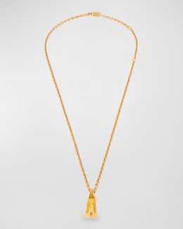 Balenciaga B Chain Thin Necklace | Neiman Marcus
