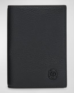Ferragamo Men's Revival Gancini Leather Card Case with Flip