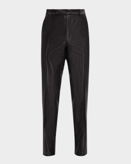Amiri Men's Double-Pleated Gabardine Pants | Neiman Marcus