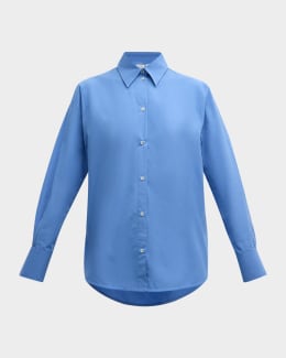 Poplin Cropped Button Down main image 0