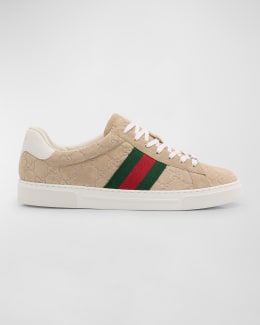 Gucci Men's MAC80 GG Low Top Sneakers | Neiman Marcus