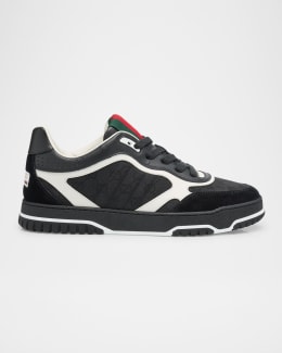 Gucci GG Embossed Leather Low-Top Sneakers | Neiman Marcus