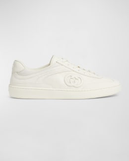 Gucci Men's G75 Interlocking G Low-Top Sneakers | Neiman Marcus