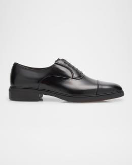 Santoni Darian Leather Cap Toe Oxford Shoes Size 13 D color black mspr $850 Santoni Darian Cap Toe Oxford (Men) | Nordstrom main image 4