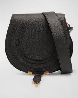 Chloe Sea Treasures Pleated Crossbody Bag in Leather
