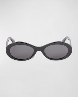 TOL Eyewear Incognito Round Acetate Sunglasses | Neiman Marcus display picture 2