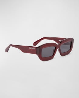 Balmain Triomphe Rectangle Sunglasses | Neiman Marcus