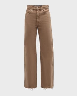 デニム・ジーパン Chloe' Jeans With Leather Logo Tag Chloé Denim Jeans | Chloé US
