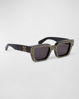 Off-White サングラス ホワイト Off-White Men's Syracuse Acetate Shield Sunglasses | Neiman