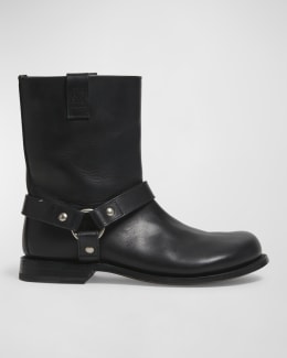 ショートブーツ・ブーティ THREE TO EIGHTY Wrinkle Leather Boots Dark BrownShort Wrinkle Leather Boots (Dark Brown) (225-255) - 3/80 THREE TO