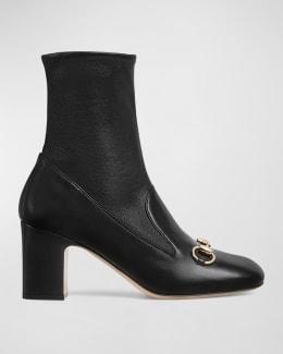 Loewe Onda Bicolor Leather Ankle Booties | Neiman Marcus