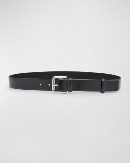 ベルト MAX MARA Woman Belt Black 2514501013600 001 Black leather belt female | Max Mara