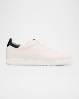 スニーカー BALLY SS25 White leather Thiago sneakers (MSK0D5VT031 I0R1) Bally Men's Thiago Leather Low-Top Sneakers | Neiman Marcus