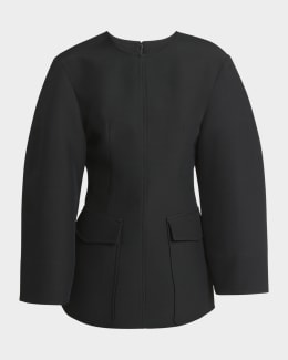 ジョルジオアルマーニ Giorgio Armani Virgin Wool Jacket Giorgio Armani Double-Jersey Virgin Wool Zip Jacket | Neiman