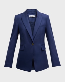ジャケット alexander mcqueen Single-breasted blazer (585442QEAAA 9007) McQueen Classic Single-Breasted Suiting Blazer | Neiman Marcus