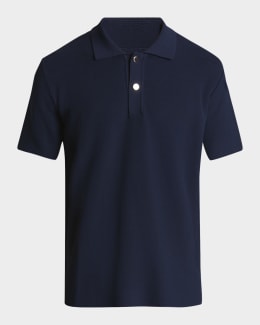Homme Plisse Issey Miyake Men's Pleated Polo Shirt | Neiman