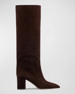 Paris Texas Ines Suede Knee-High Boots | Neiman Marcus
