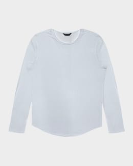 トップス 2006 PRADA graphic long sleeve T shirt Prada Long-Sleeved Cotton T-Shirt | Saks Fifth Avenue