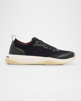 Brunello Cucinelli Leather Runner Sneakers in Natural for Men | Lyst