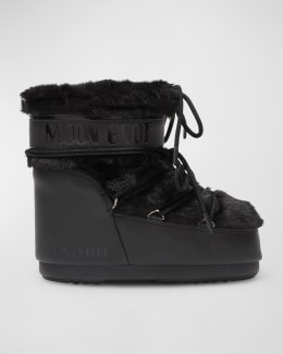Moon Boot Track Faux Fur Snow Boots | Neiman Marcus