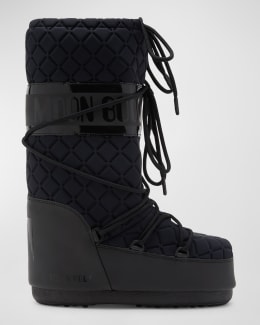 ムーンブーツ Moon Boot Track Nylon Lace-Up Snow Boots | Neiman Marcus