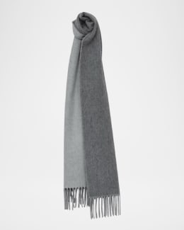 McQueen Men's Silk Chiffon Skull Scarf | Neiman Marcus