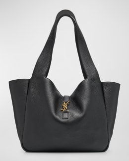 Saint Laurent Bea YSL Tote Bag in Leather | Neiman Marcus