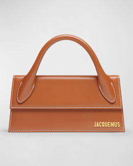 23SS☆【Jacquemus】Le Grand Chiquito Large Leather Handba.g Le Grand Chiquito Bag | Light Brown with Contrast Stitching