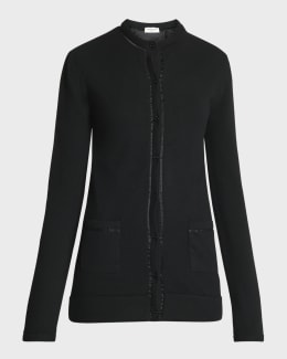 Courreges Solar Light Rib Cardigan | Neiman Marcus