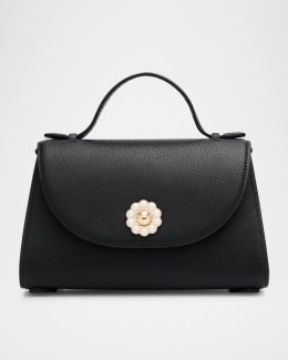 大人可愛い【Simone Rocha】ミニトップハンドルナイロンバッグ Simone Rocha Mini Sheer Stuffed Carnation Drawstring Top