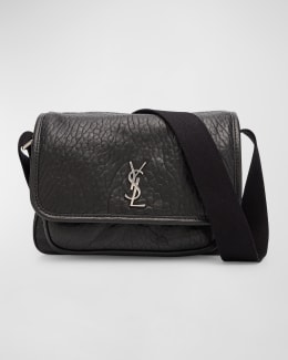 Saint Laurent Men's Niki Nylon Messenger Bag | Neiman Marcus
