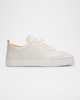 Christian Louboutin Men's Spikeboat Leather Slip-On Sneakers