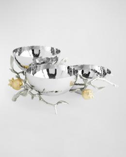 Michael Aram Butterfly Ginkgo White & Gold Serving Bowl | Neiman Marcus