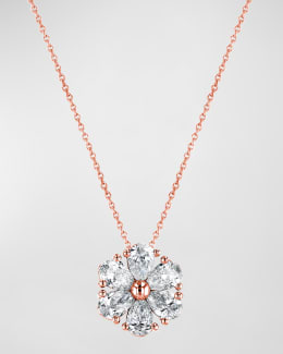 Neiman Marcus Diamonds 18k White Gold Diamond Pendant Necklace, 18"L, 1