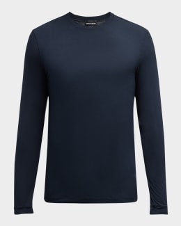 Theory Men's Striped Long-Sleeve T-Shirt | Neiman Marcus
