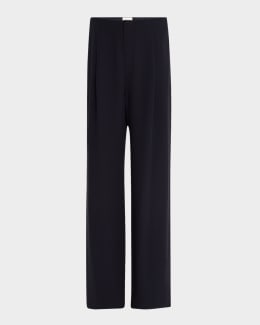 Saint Laurent Men's Wool Gabardine Pants | Neiman Marcus