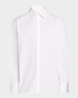 Saint Laurent Men's Shirt Con Grey