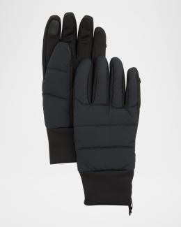 Canada Goose Men's Mixed-Media Touchscreen Gloves | Neiman Marcus