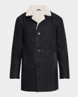 Homme Plisse Issey Miyake Men's Cavity Long Coat | Neiman Marcus