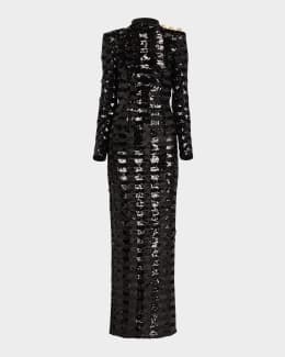 Saint Laurent Sheer Ruched Jersey Maxi Dress | Neiman Marcus Saint Laurent Sheer Ruched Jersey Maxi Dress | Neiman Marcus