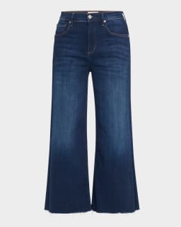 Citizens of Humanity Lyra Cropped Wide-Leg Jeans Neiman Marcus