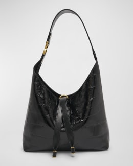 Jimmy Choo Ana Zip Leather Hobo Bag | Neiman Marcus