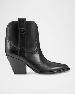 Frye Billy Leather Short Western Boots Neiman Marcus